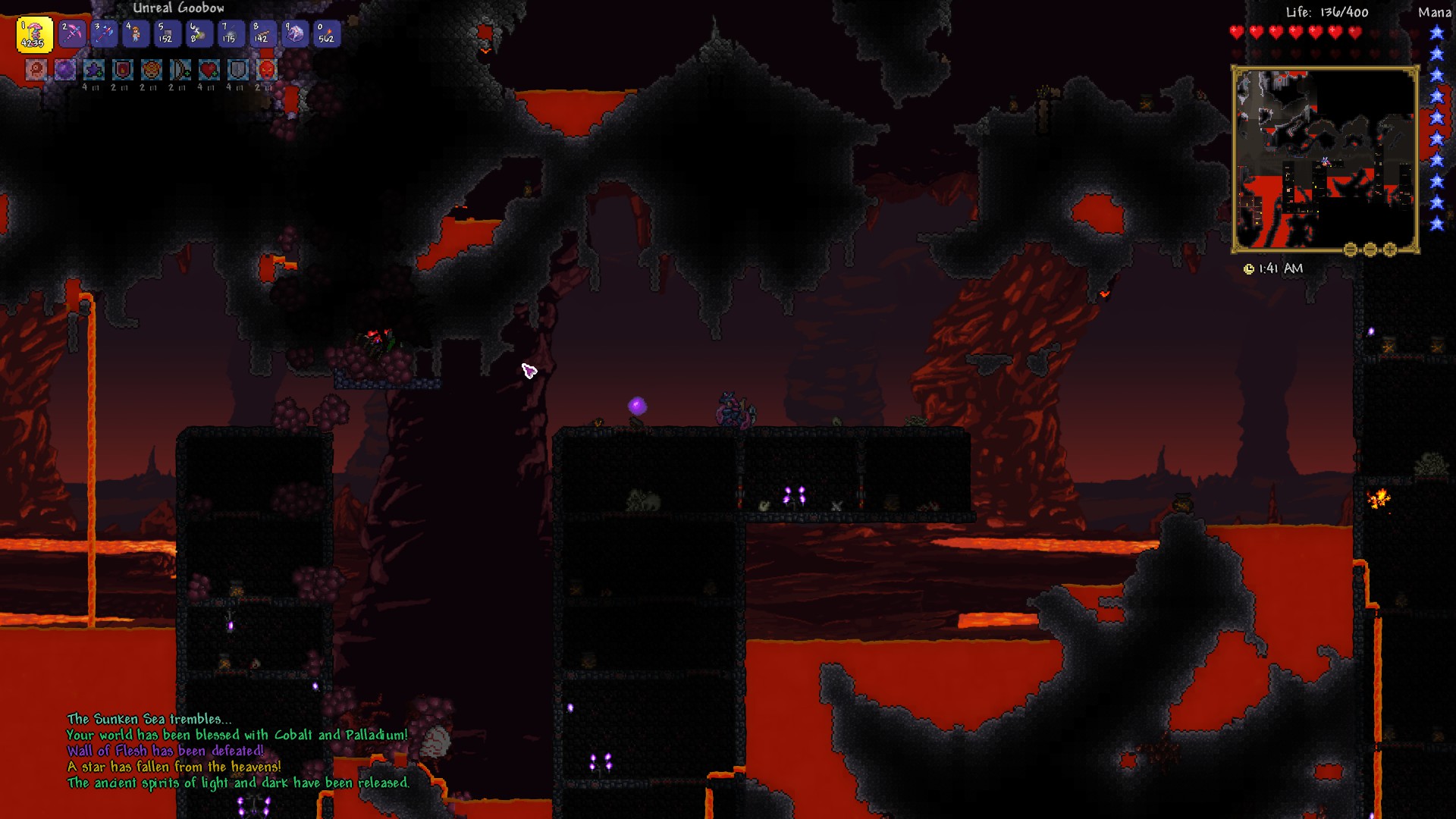 Terraria: Entering Hardmode for the First Time